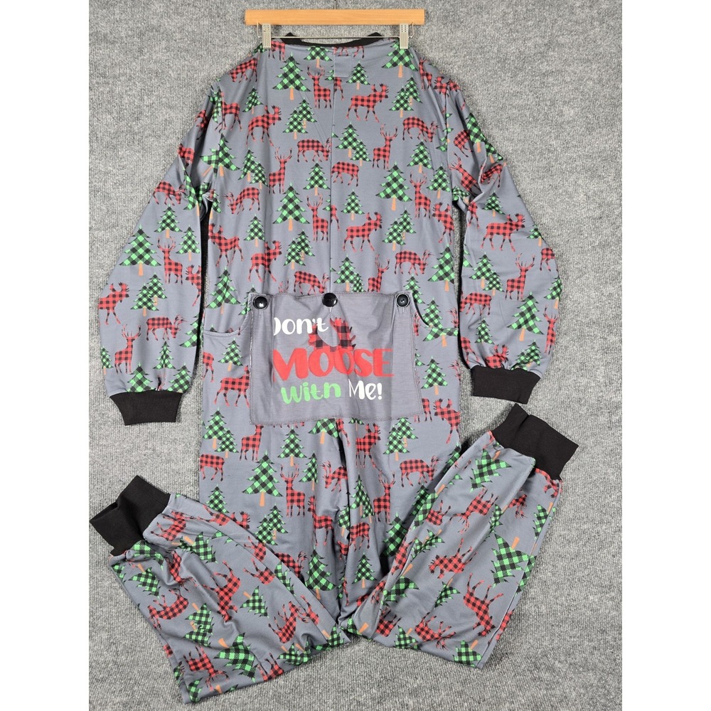 New Funziez Onepiece Jumper  "Don't Moose With Me"  Flapjacks‎ Womens size L